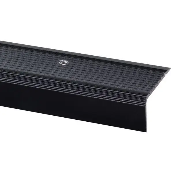 Uitloopprofiel - Trapkant aluminium zwart - 23 x 45 mm (95 cm) Gereduceerde Prijs