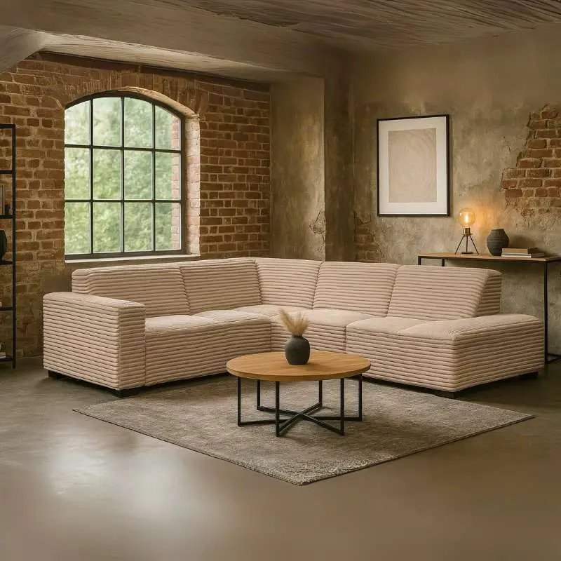 Voordeelprijs Hoekbank Graz open eind rechts - Ambience 4 - 2,10 x 2,70 mtr breed