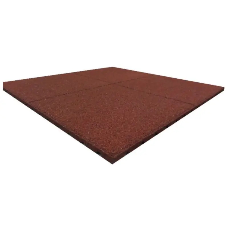 Terrastegel Rubber 100 x 100 (25 mm) rood Weekendaanbieding