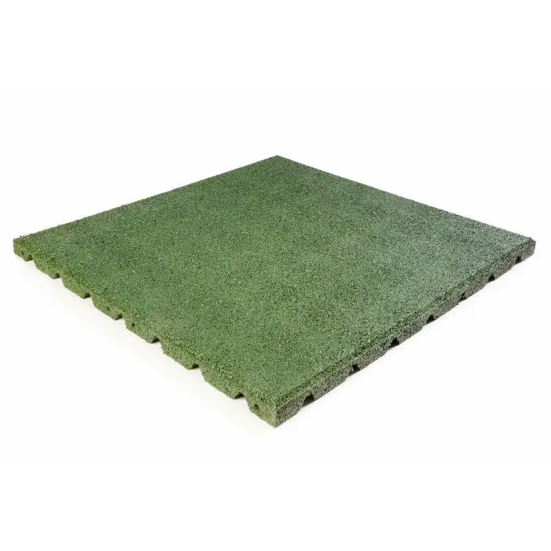 Terrastegel Rubber 50 x 50 (25 mm) groen Op = Op