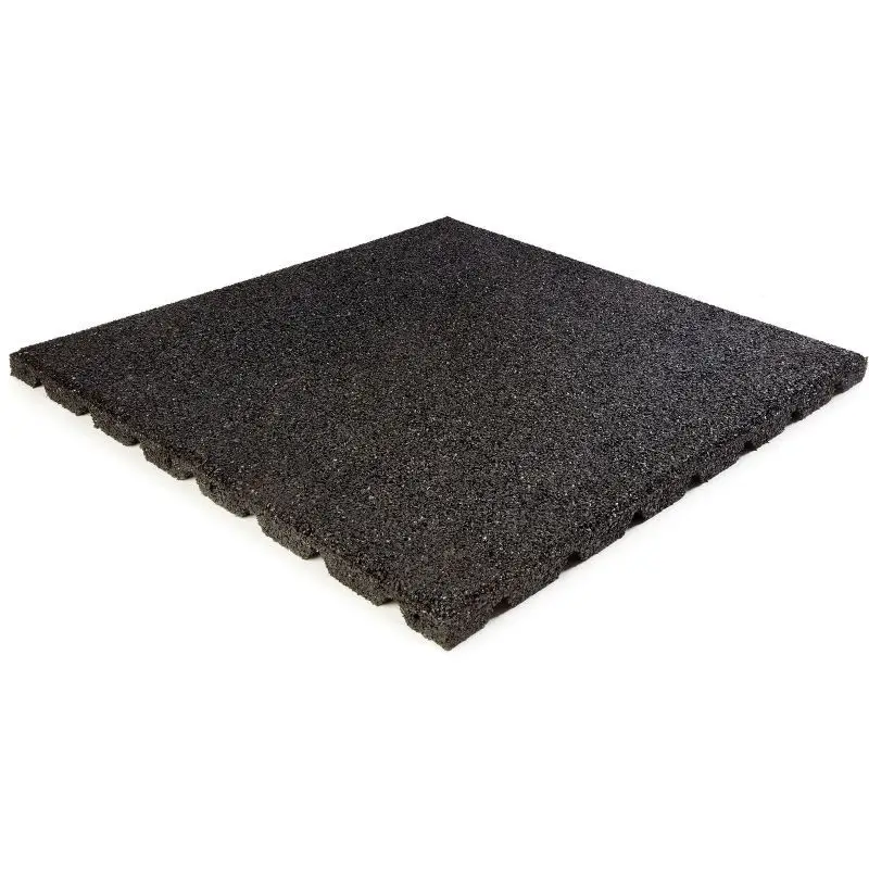 Terrastegel Rubber 50 x 50 (25 mm) zwart Laatste Kans