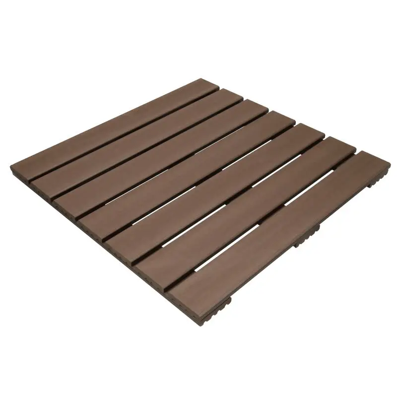 Terrastegel composiet 50 x 50 cm donkerbruin FSC (24 mm) massief Lage Prijs