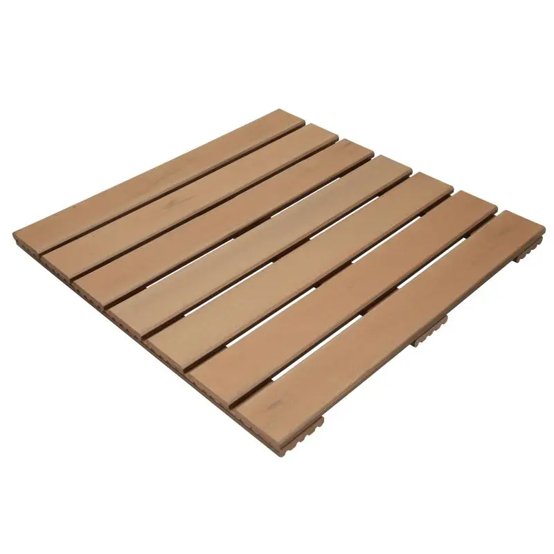 Terrastegel composiet 50 x 50 cm bruin gevlamd FSC (24 mm) massief Gereduceerde Prijs