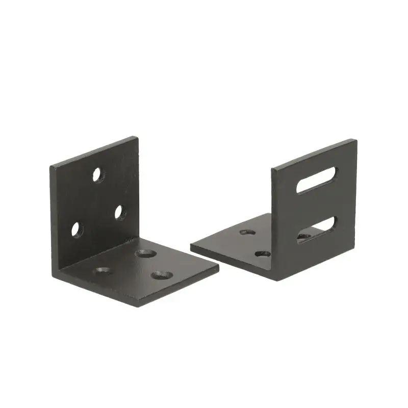Bevestigingshoekjes 6 stuks antraciet aluminium met schroeven Flitsaanbieding