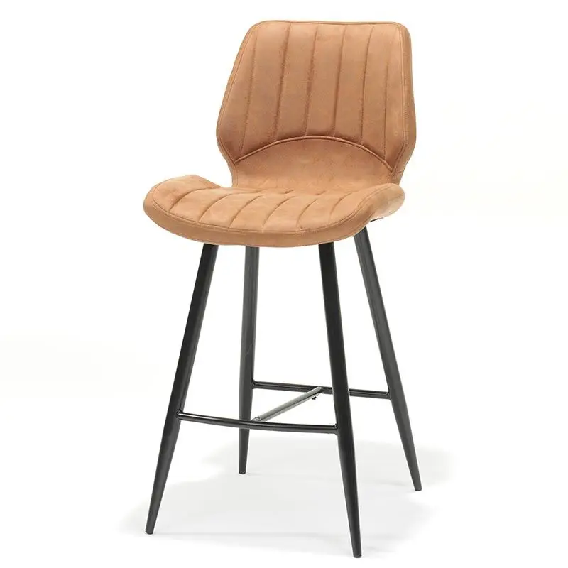 Op = Op Barkruk Brenn - lederlook Soft cognac
