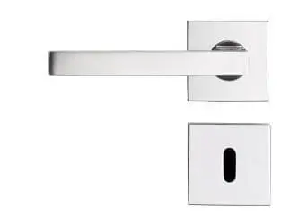 Laatste Kans Deurbeslag - Square Silver tbv dag- en nachtslot