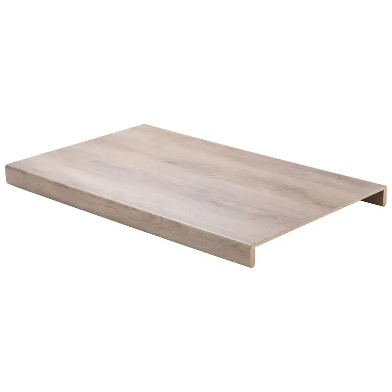 Overzettreden met neus (2 stuks) - PVC toplaag - Vergrijsd eik - 100 x 60 cm Finale Uitverkoop