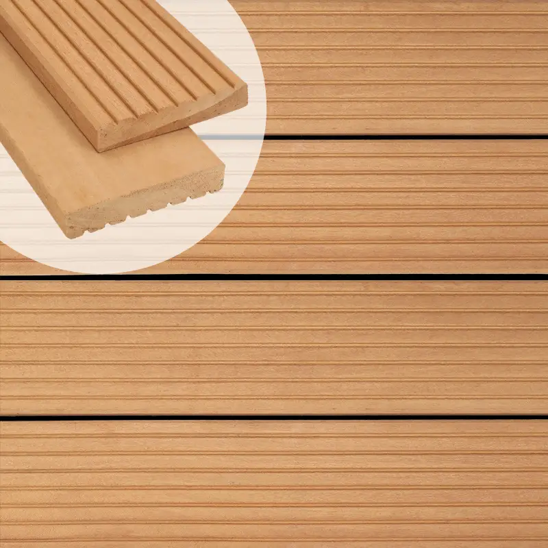 Vlonderplank hardhout Bankirai 2,8 x 14,5 cm (3,95 mtr) groef/vlak Seizoensaanbieding