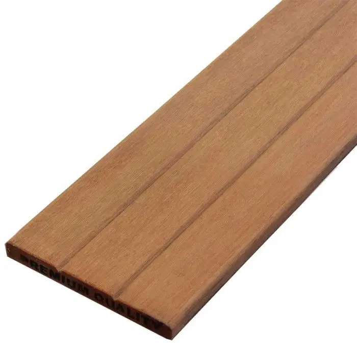 Goedkoop Schuttingplank hardhout Bankirai 1,6 x 14,5 cm (305 cm) geschaafd