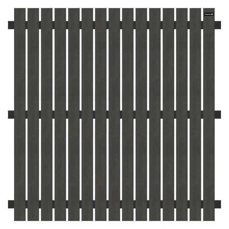 Fabrieksprijs Schutting composiet Dark Line antraciet met antraciet aluminium frame (180 x 180 cm)