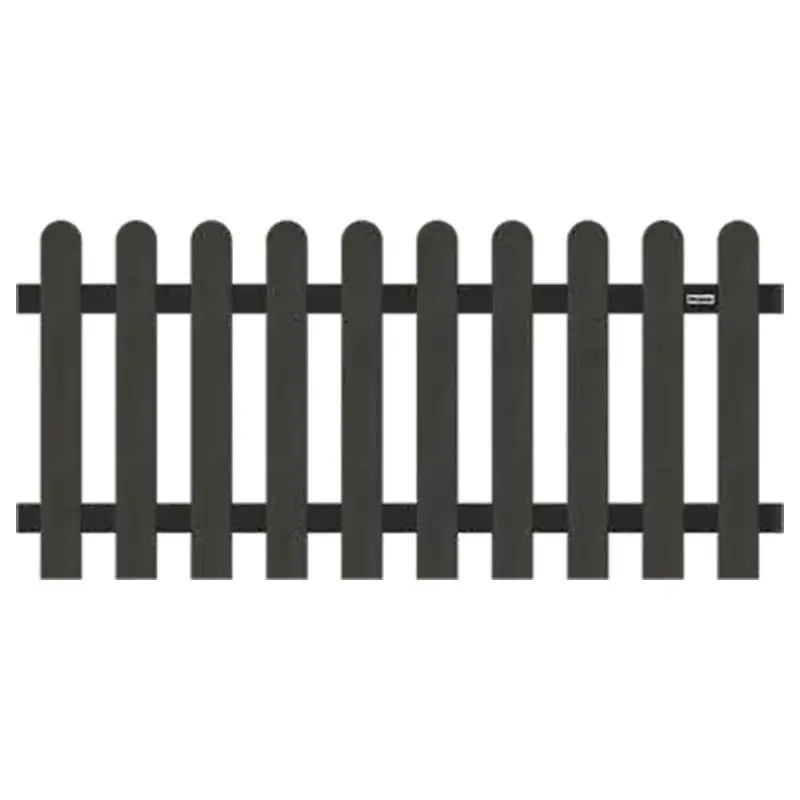 Aanbieding Tuinhek composiet Classic antraciet met antraciet aluminium gepoedercoat frame (180 x 80 cm)