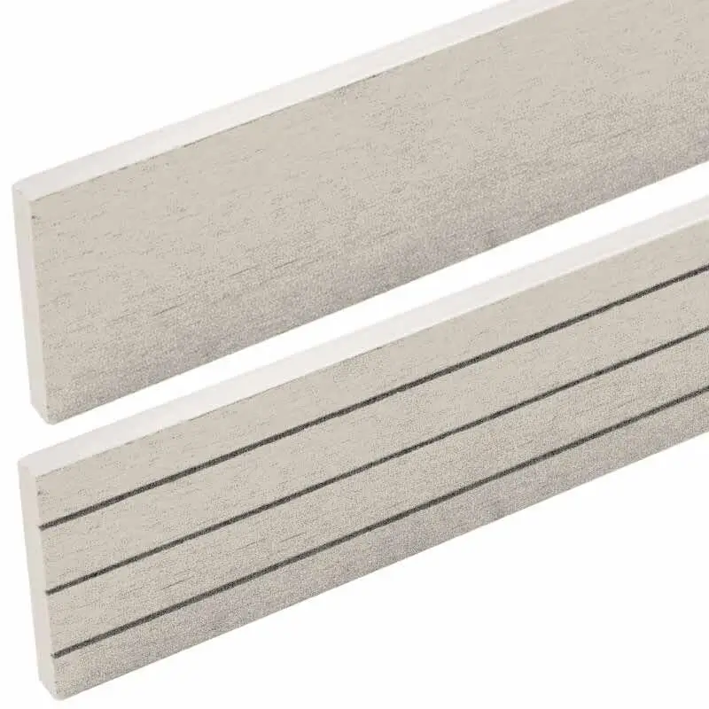 Direct Verzonden Randafwerking composiet steengrijs gevlamd 5,9 cm hoog (3 mtr)