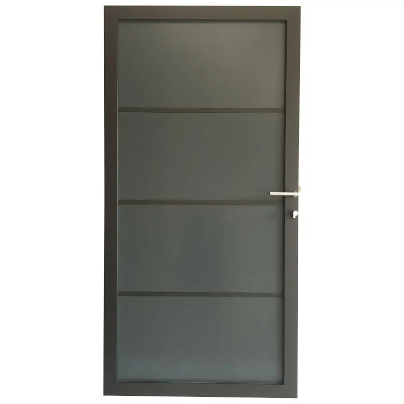 Tuindeur aluminium composiet Donkergrijs met antraciet aluminium frame compleet (90 x 180 cm) Aanbieding