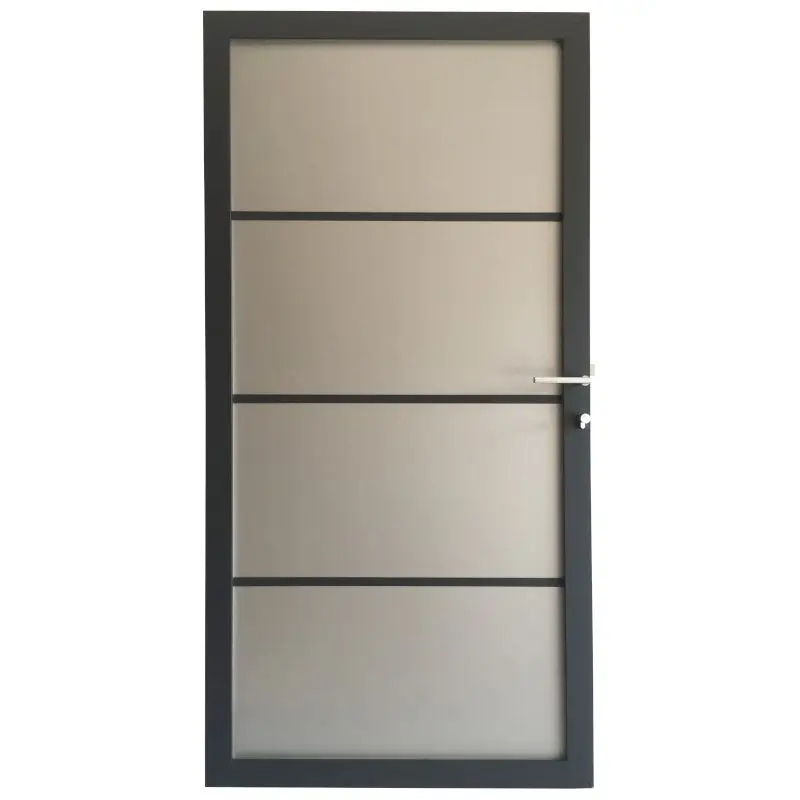 Tuindeur aluminium composiet Zilvergrijs met antraciet aluminium frame compleet (90 x 180 cm) Bestseller