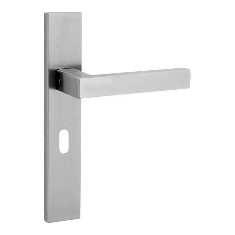 Deurbeslag - Best Buy - Deurkruk 210L incl sleutelgat - Mat RVS Merkproduct