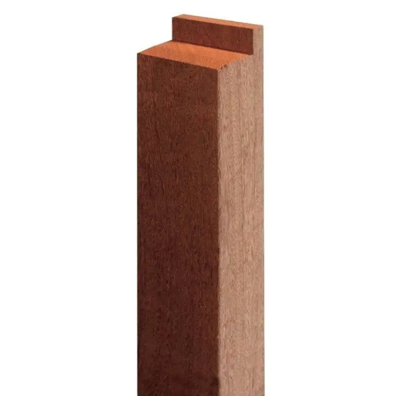 Bestel Nu Steunpiket enkel hardhout bankirai geschikt voor belmonte poort (7 x 7 x 40 cm)