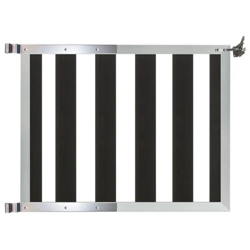 Tuinhek poort composiet Design antraciet met blank alu frame incl. beslag (100 x 80 cm) Meest Verkocht