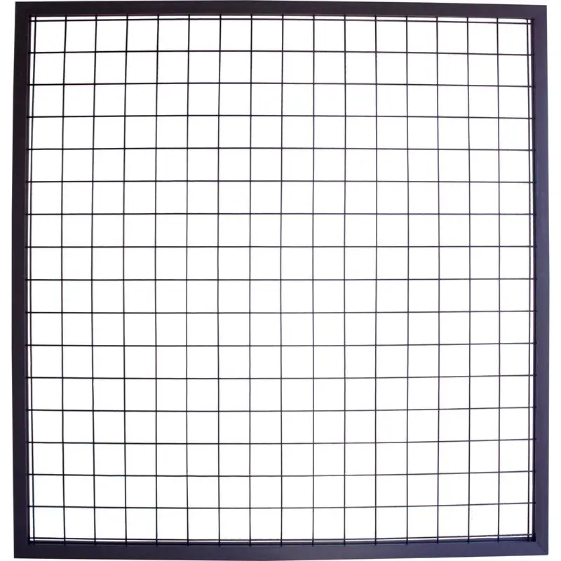 Draadscherm Bari antraciet composiet kader met zwart draad (180 x 180 cm) Weekendaanbieding
