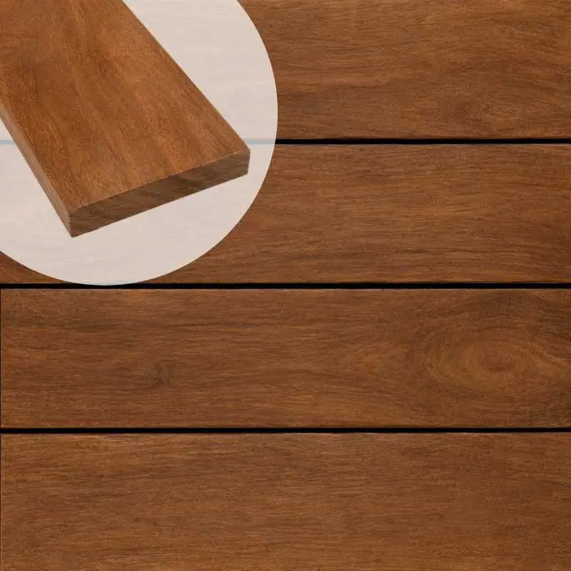 Vlonderplank hardhout Cumaru 2,5 x 14 cm (3,05 mtr) vlak geschaafd Betaalbaar