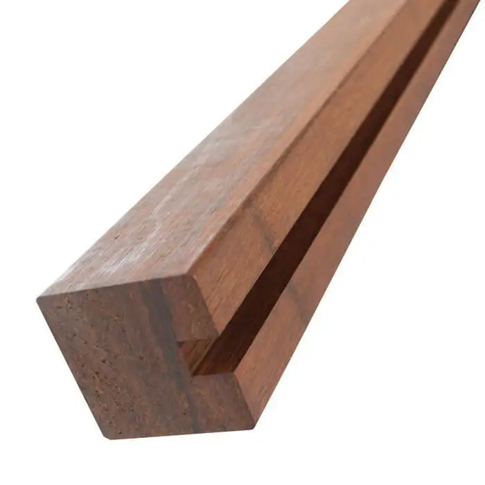 Koopje Begin of eindpaal rabatsysteem bamboe 7 x 7 cm (250 cm)