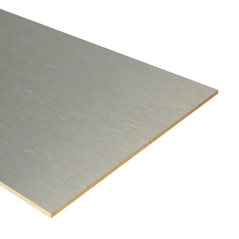Goedkoop Stootbord dubbel - Laminaat - Aluminium look - 90 x 40 cm