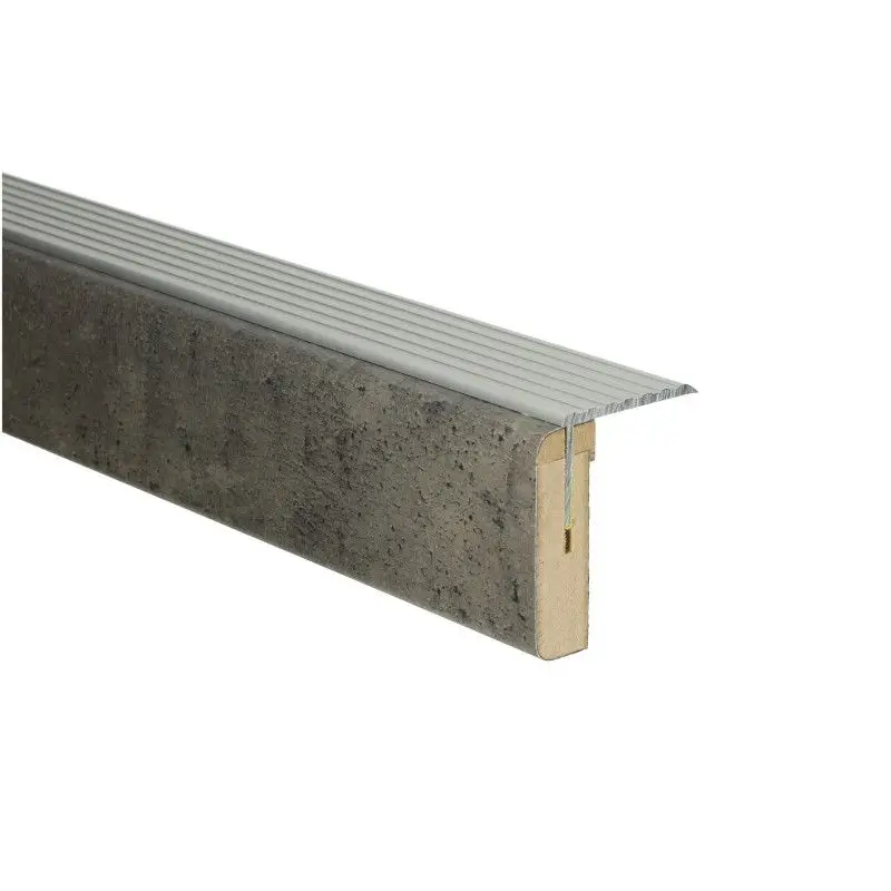 Gereduceerde Prijs Uitloopprofiel Zilver - Göteborg Beton Donker - 136 x 6,3 cm