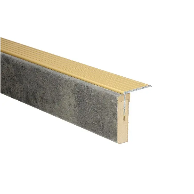 Uitloopprofiel Goud - Göteborg Beton Donker - 136 x 6,3 cm Alleen Vandaag