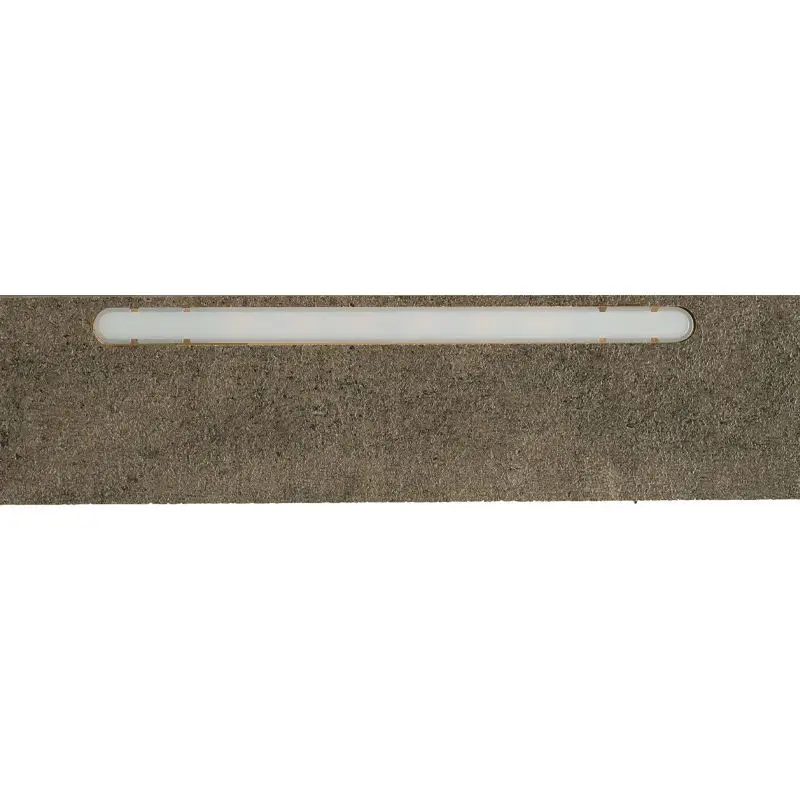 Alleen Vandaag Afwerklijst onderkant - Ledstrip helder wit - Göteborg Beton Donker - 140 x 5,5 cm