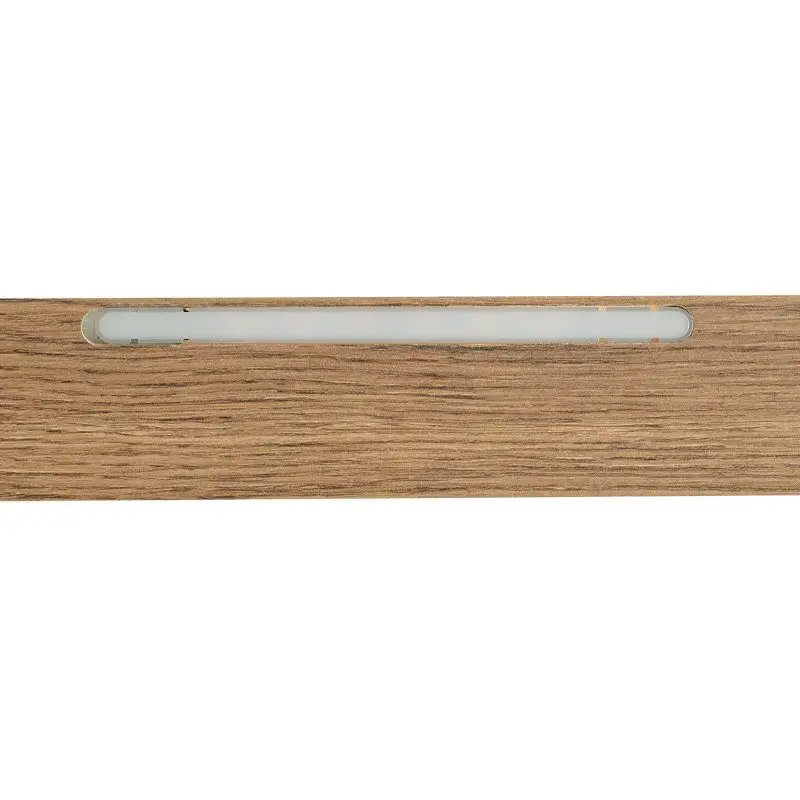 Afwerklijst onderkant - Ledstrip warm wit - Borlänge Bruin Eik - 140 x 5,5 cm Nu Kopen