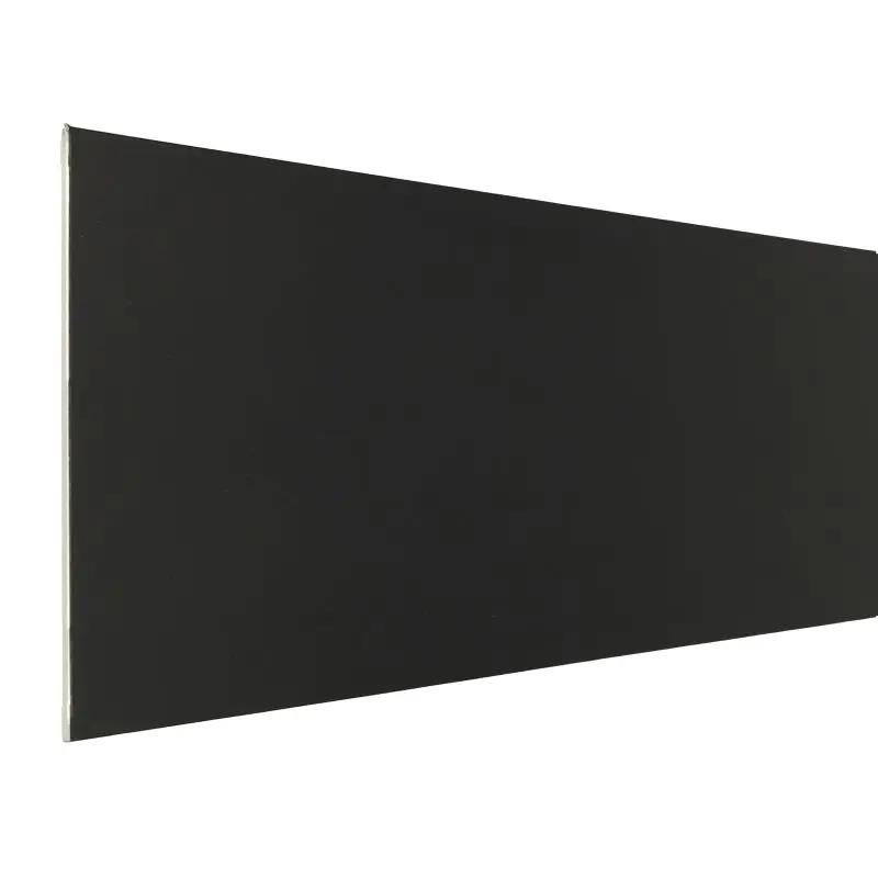 Stootbord - SPC - Zwart RAL9005 - 130 x 20 cm Uitverkoop