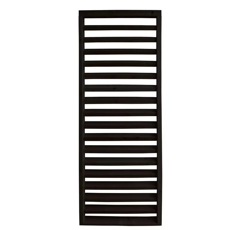 Weekendaanbieding Schutting Douglas - Louvre horizontaal zwart (84,4 x 220 cm) module A