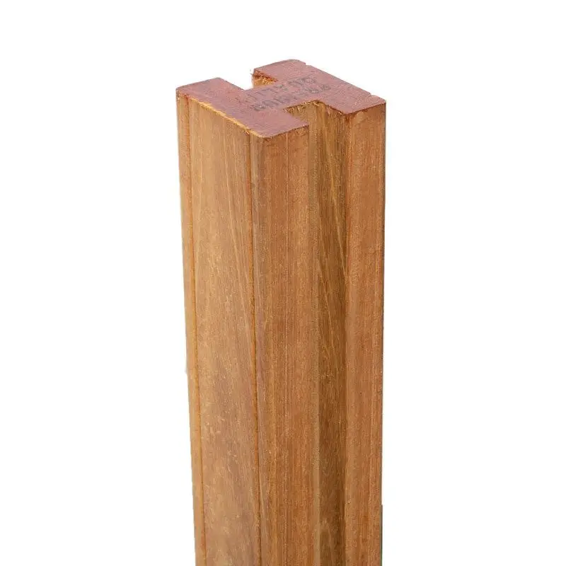 Betrouwbaar Tussenpaal rabatsysteem hardhout Bankirai 9 x 9 cm (200 cm)