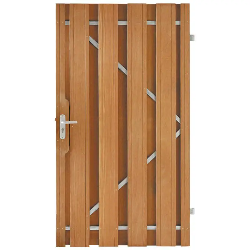 Express Levering Tuindeur hardhout recht met stalen frame (100 x 195 cm)