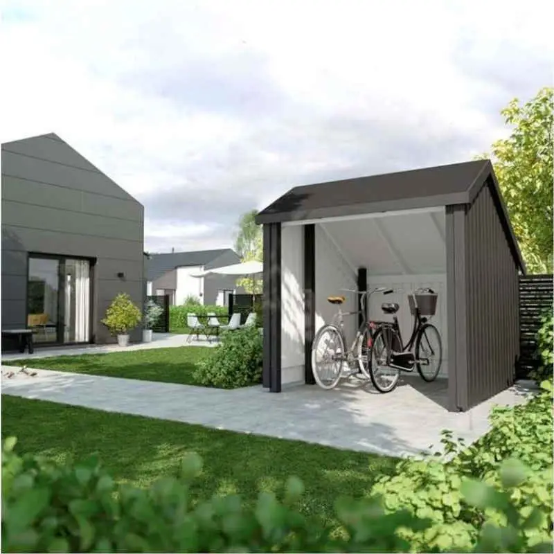 Dagaanbieding Berging open 5,7 m2 onbehandeld compleet 248 x 229 x 250 cm - Type C