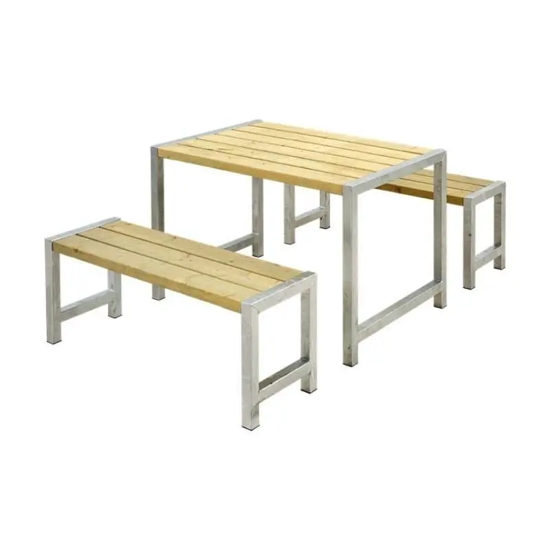 Tuinset vuren Café - Hout & Staal geïmpregneerd - 185 x 127 x 73 cm Koop Online
