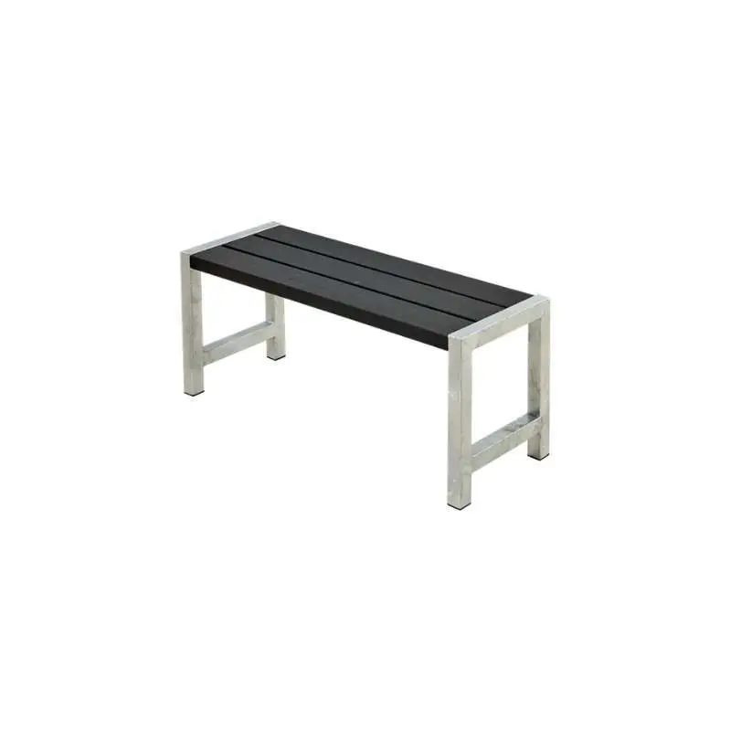 Tuinbank vuren Café - Hout & Staal gegrond zwart - 38 x 127 x 45 cm Gecertificeerd