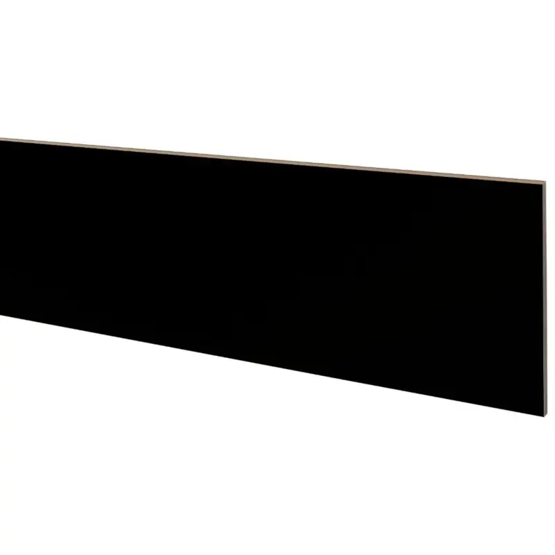 Stootbord (3 stuks) - Laminaat - Zwart - 130 x 20 cm Rechtstreeks Van De Fabrikant