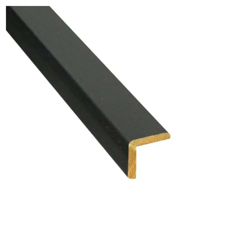Hoeklat MDF - Vasteras Zwart Houtnerf - 22 x 22 mm 305 cm Express Levering