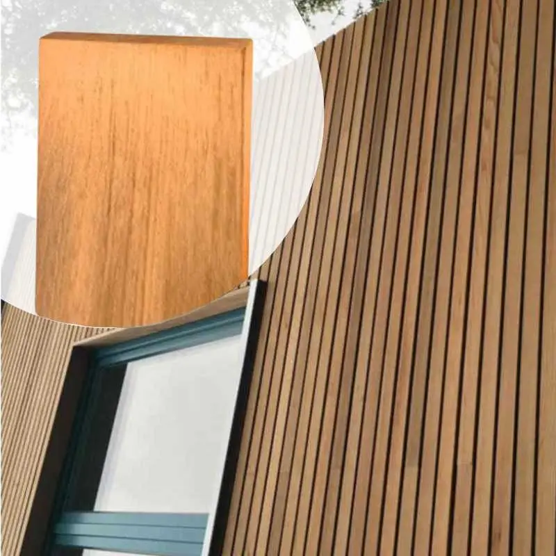 Express Levering Open gevelbekleding hardhout Jatoba verticaal 2,1 x 14,5 cm