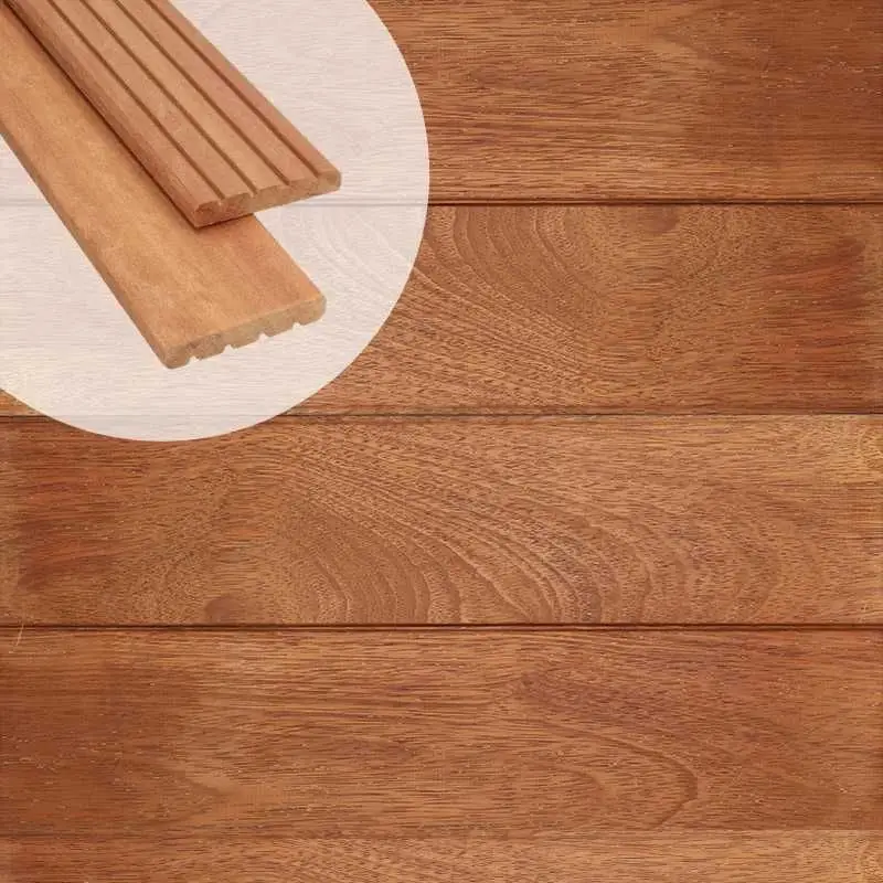 Beperkt Aanbod Vlonderplank hardhout Merbau 2,1 x 14,5 cm (2,75 mtr) geschaafd voor RVS clips