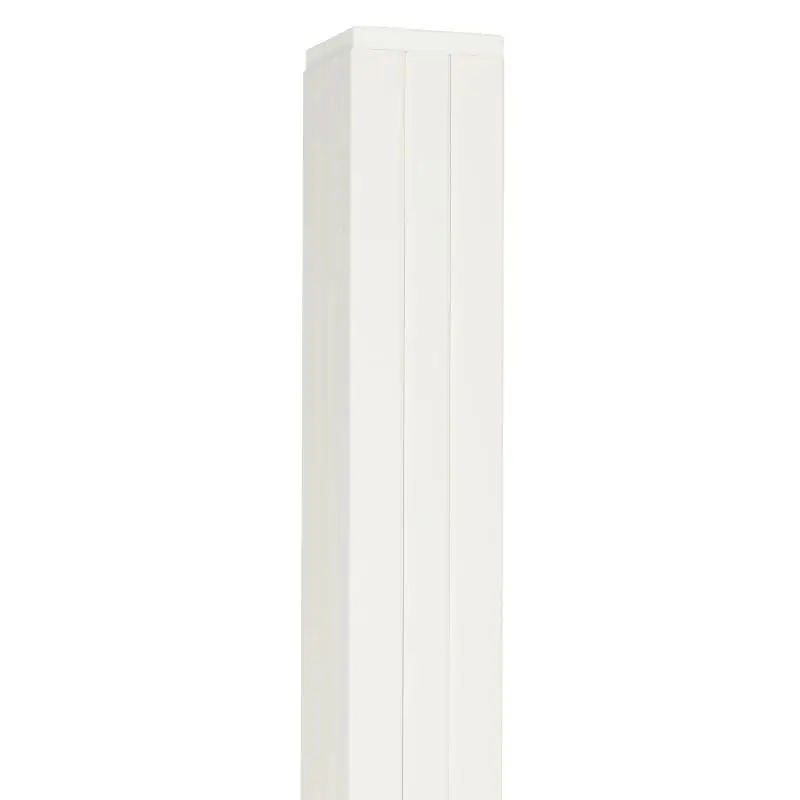 Goedkoop Tuinpaal zelfbouw Modular/Mix & Match wit aluminium 250 cm tbv 200/180 cm