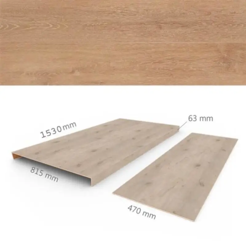 Koopje Overzettreden met neus (2 stuks) - PVC WPC - Lumber - Box B 153 x 81,5 cm