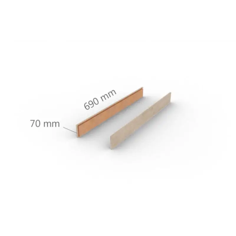 Afdekkappen voor open trap - PVC WPC - Lumber - Box D 69 x 7 cm Beperkte Voorraad