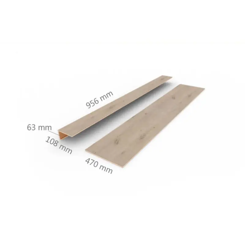 Dagaanbieding Uitloopprofiel - PVC WPC - Acorn - Box C 122 x 10,8 cm