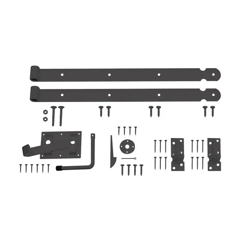 Industrieel beslag tbv houten tuinpoorten zwart gepoedercoat Must-Have