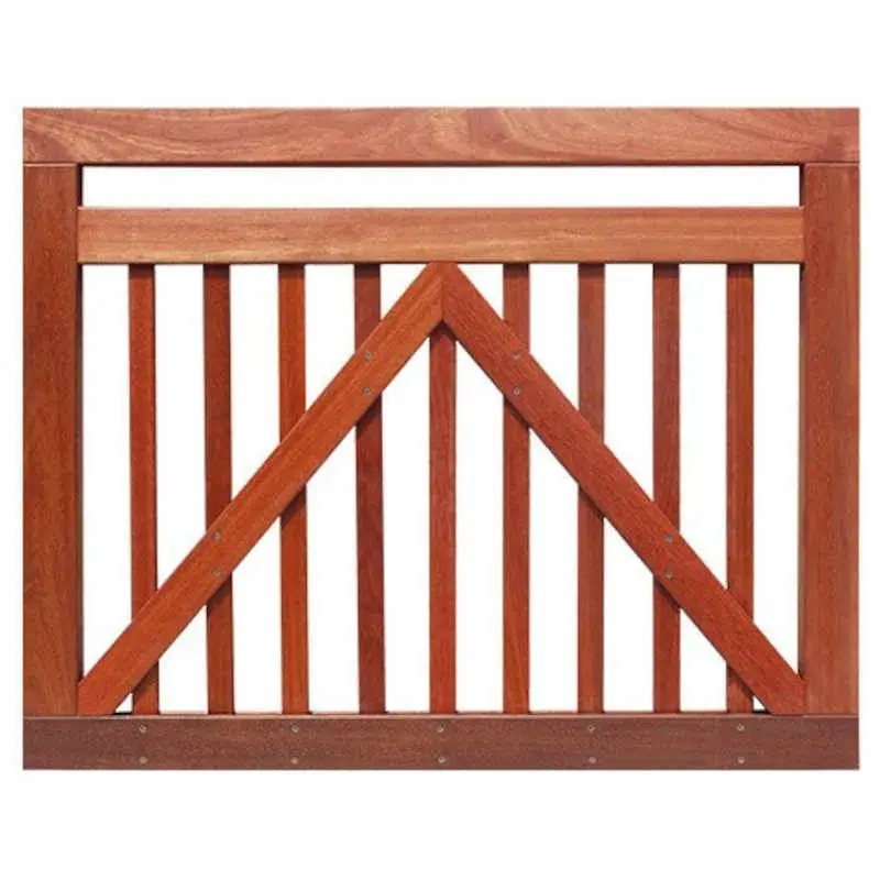 Tuinpoort hardhout Bankirai industrieel glad (100 x 80 cm) Nu Kopen