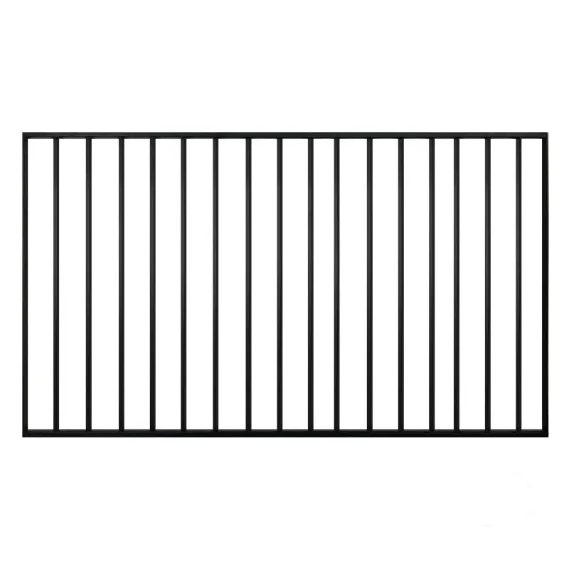Tuinhek aluminium zwart gepoedercoat industrieel (150 x 85 cm) Express Levering