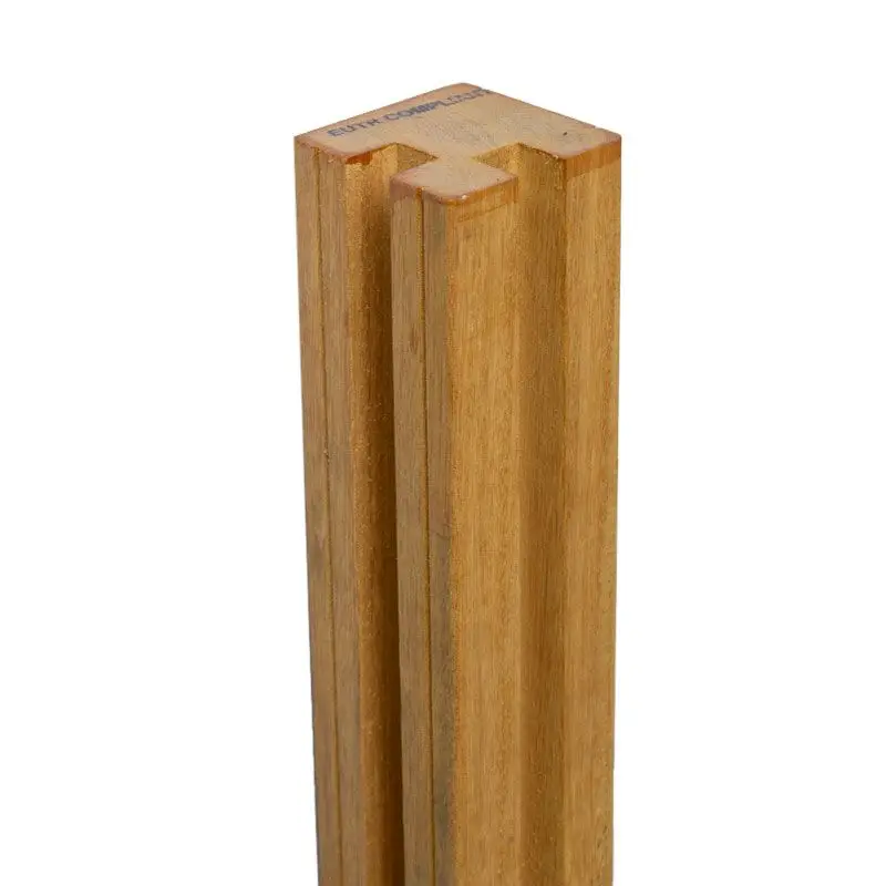 Hoekpaal rabatsysteem hardhout Bankirai 9 x 9 cm (200 cm) Beste Prijs