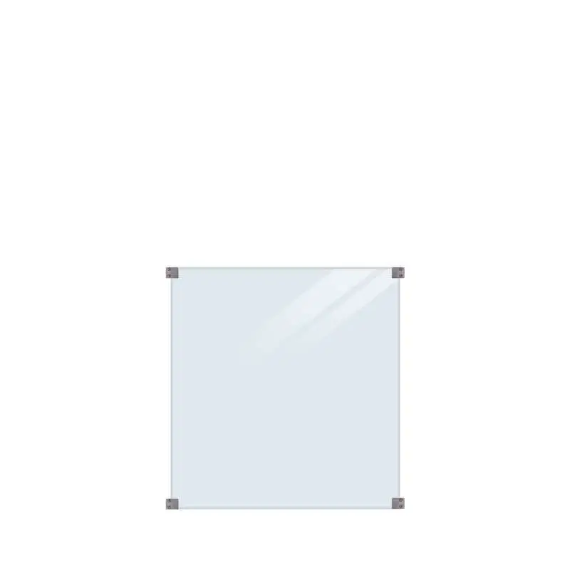 Beperkt Aanbod Glasplaat - Gehard glas 8,76 mm helder glas (90 x 91 cm)