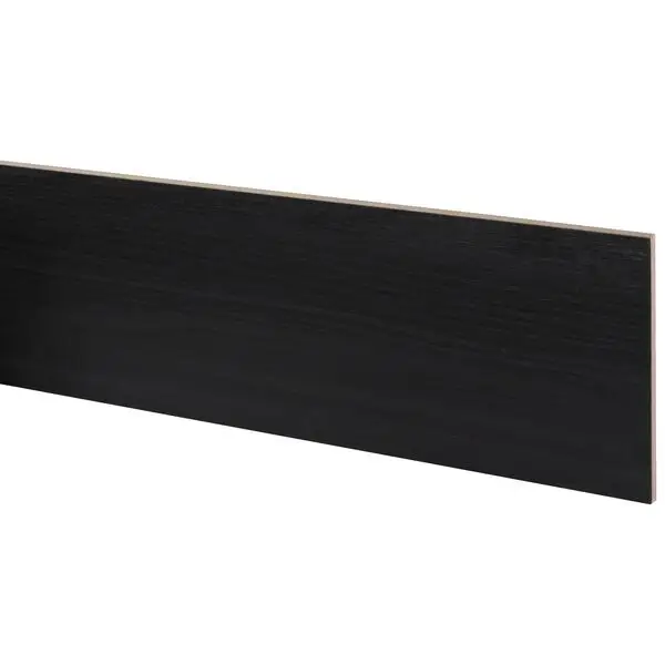 Snelle Levering Stootbord (3 stuks) - Laminaat - Zwart Eiken - 130 x 20 cm